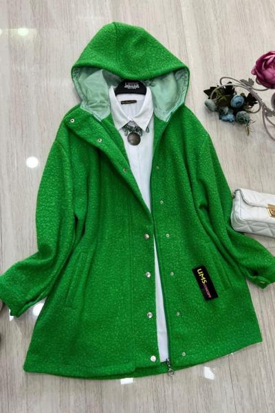 Kapşonlu buklet yeşil UMS50100