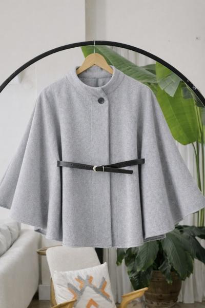 Kaşe Kumaş Kemerli Panco gri NW6062