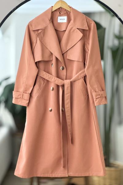 Kemerli sugecirmez kumaş trenç Tarcın DS2055