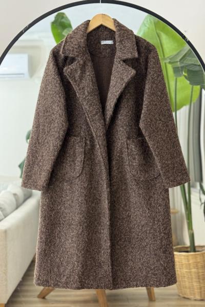 Kuşaklı cepli KaşeKap Kahve UMS50330