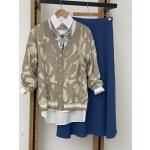 Scuba krep kiloş etek indigo SLT50130